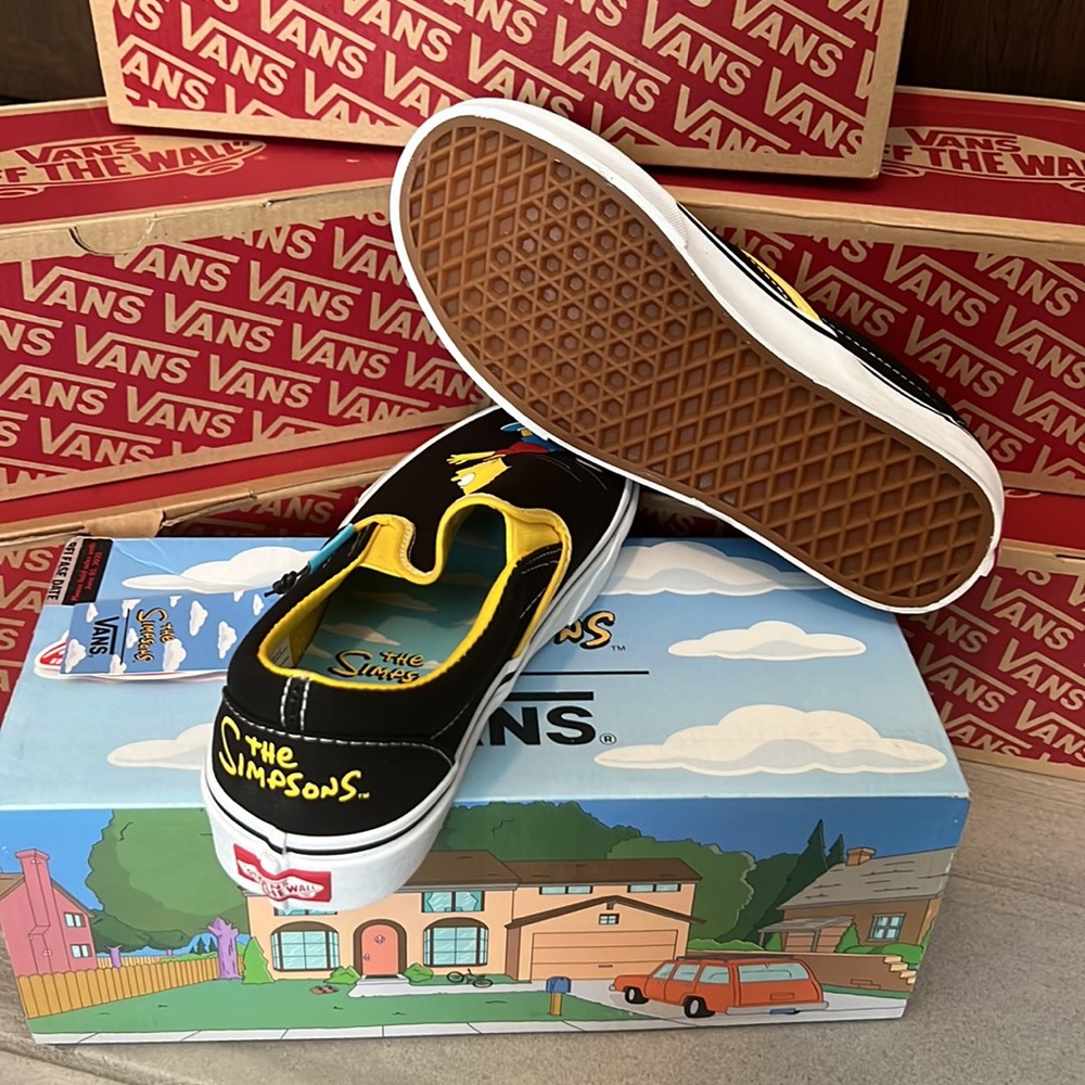 🔥Vans The Simpsons Slip On Homer and Bart Skate Shoe - Limited Edition Rare 🔥 - Picture 9 of 10